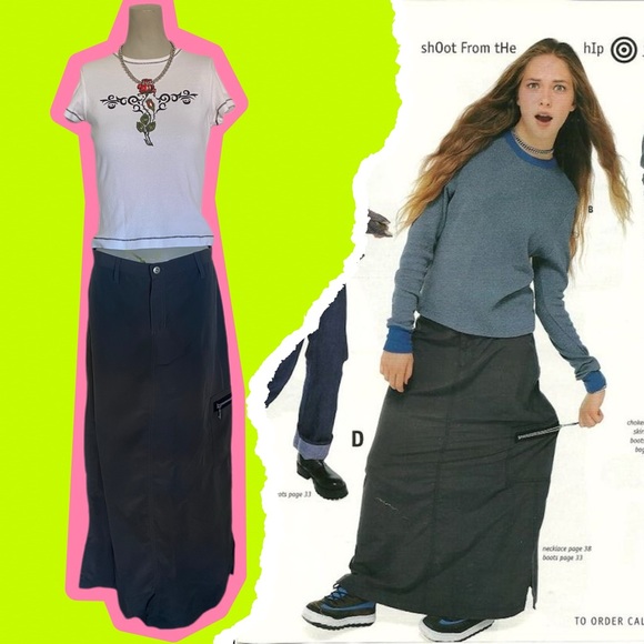 90's Billy Blues Utility Skirt Featured in the Delia's Catalog